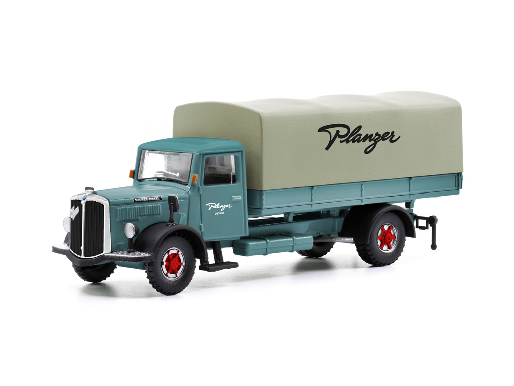 85.002373 Saurer S4C Pritschen-LKW Planzer