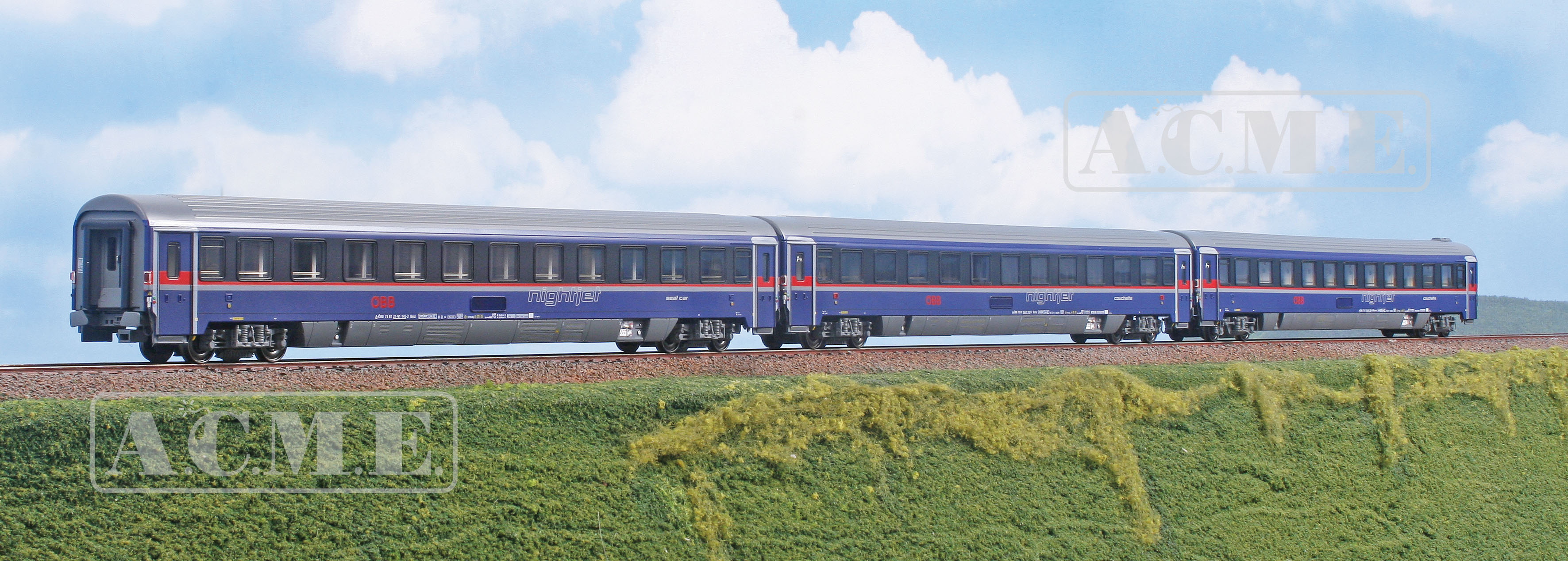 ACME 55371 ÖBB Nightjet Schlafwagen-Set 3-tlg. Ep.6