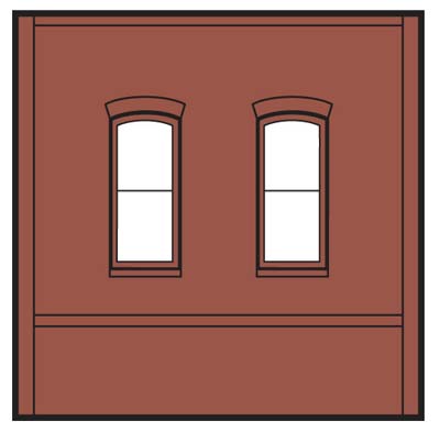 DPM30133 Dock Level Window Wall, 4 St.