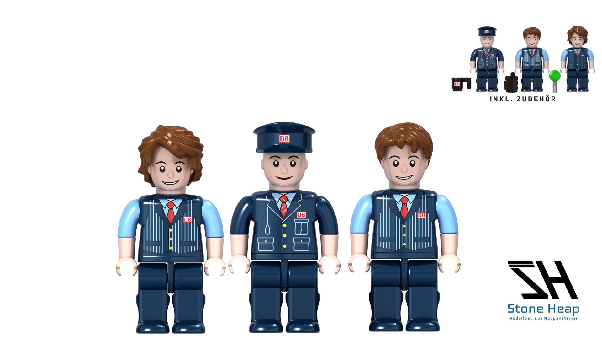 SH-9031 Minifigurenpack Heapies - DB Mitarbeiter