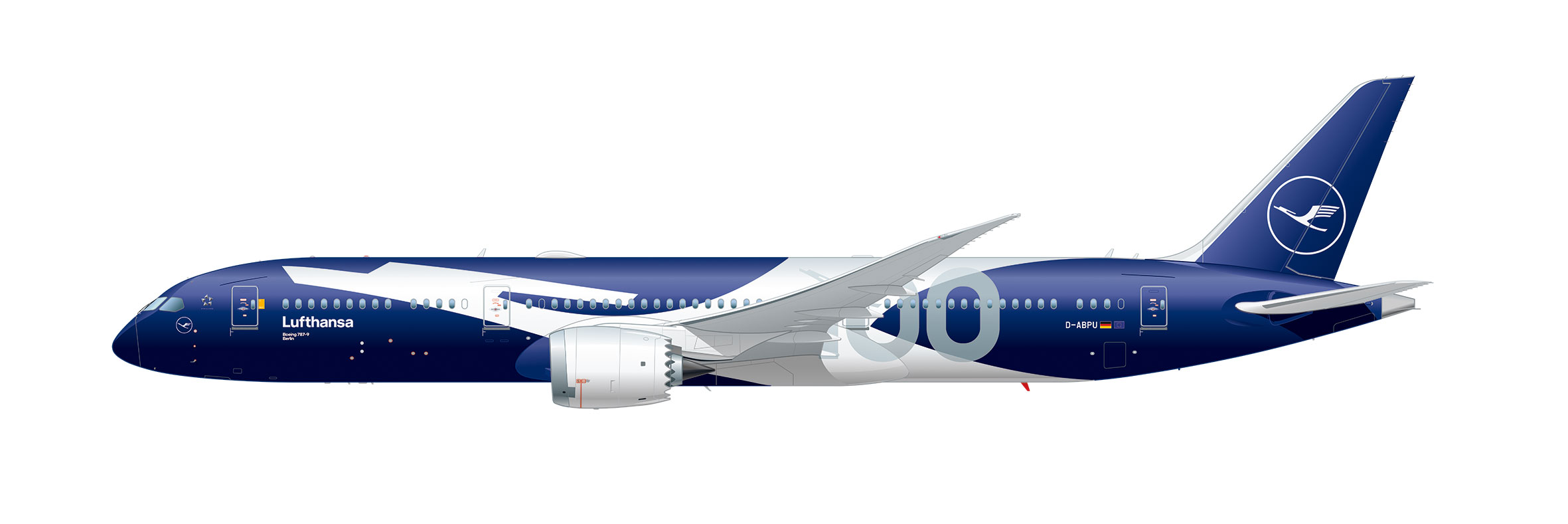 573986 Boeing 787-9 Lufthansa 100th Anniversary