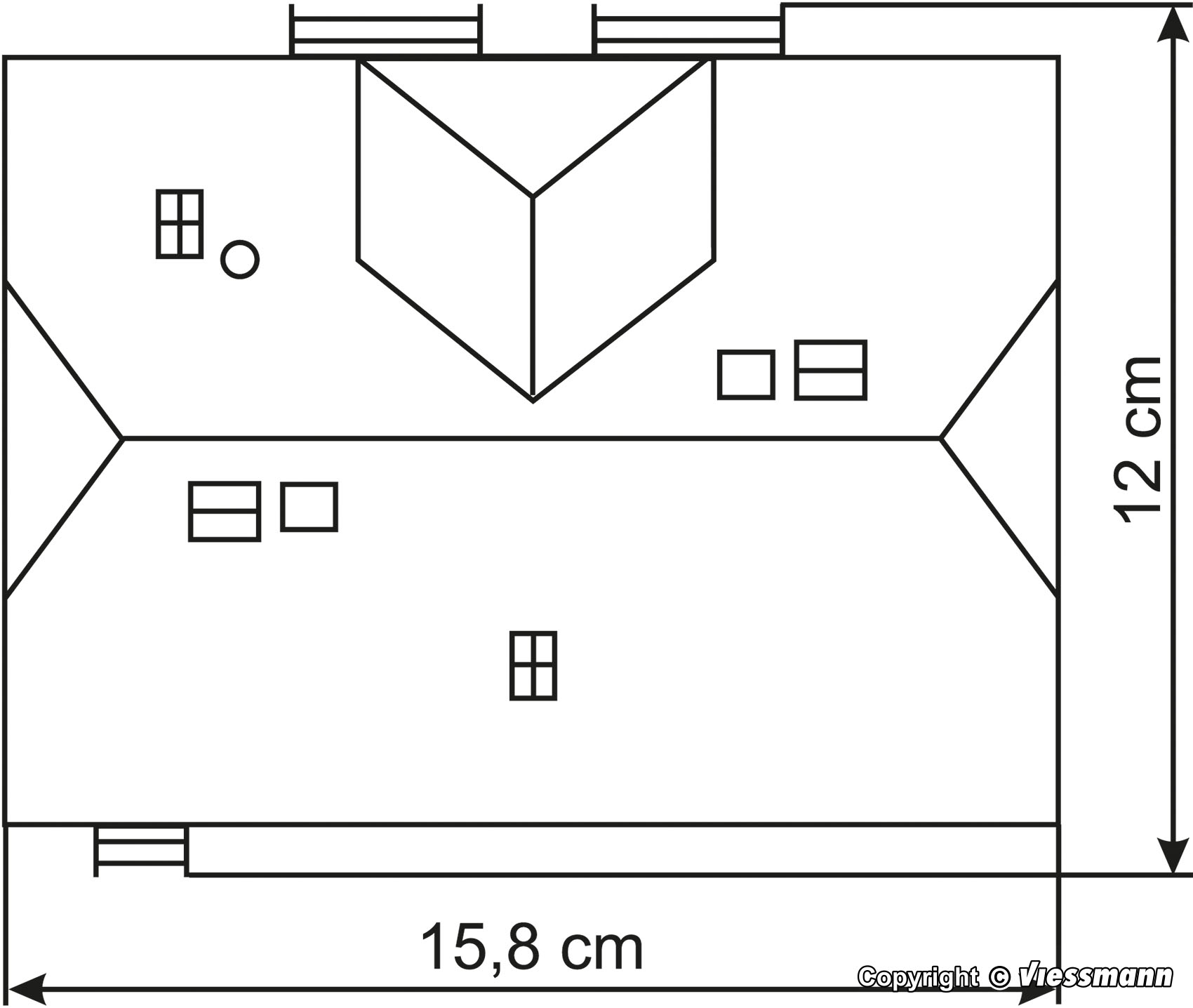 43654 Siedlungshaus mit Fachwerk