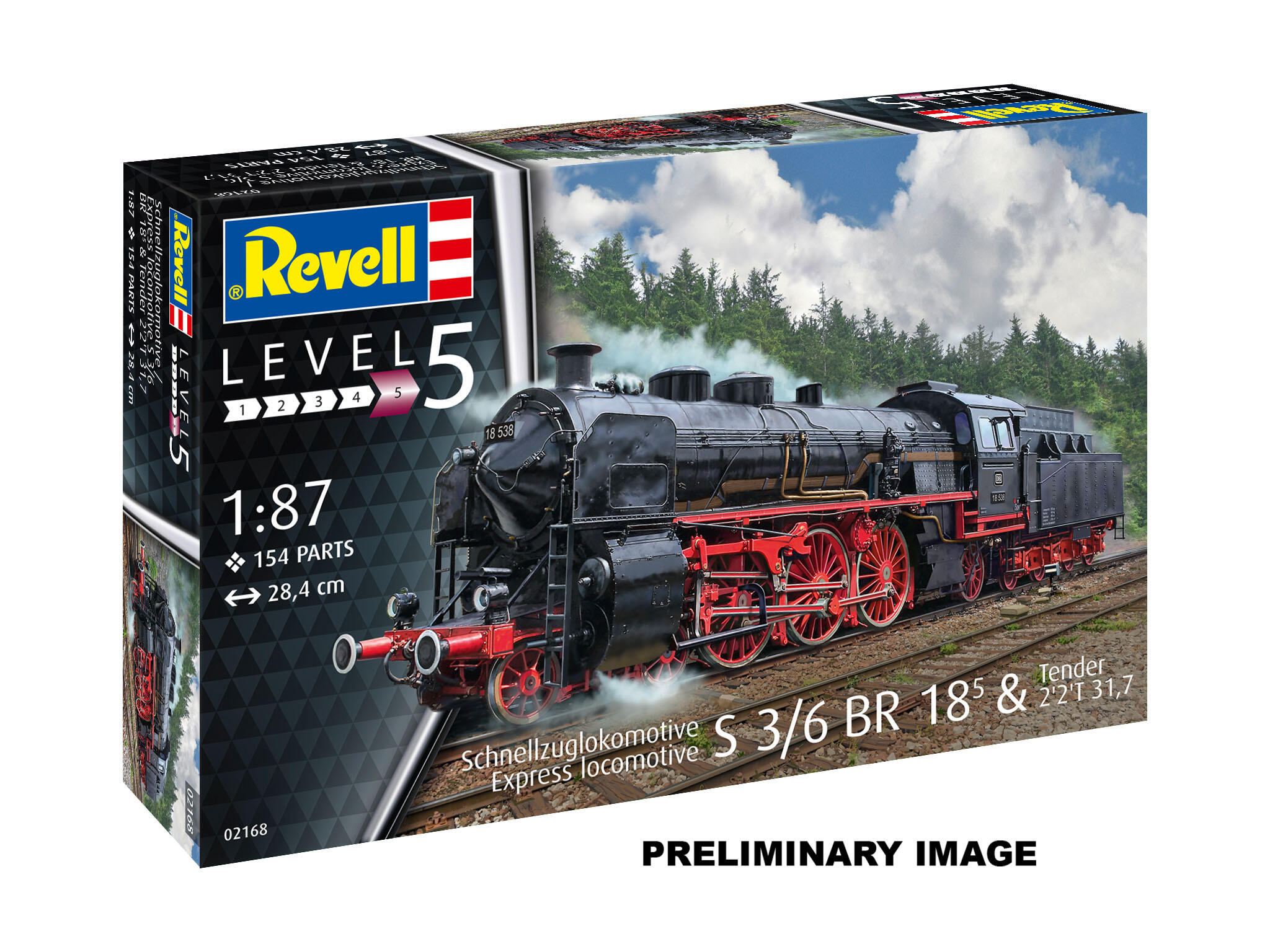 62168 Model Set Schnellzuglokomotive S3/6 BR1
