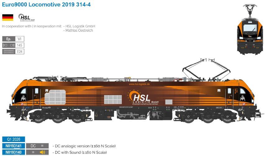 N0193140 HSL Hybridlok Euro9000 2019 314 Ep.6