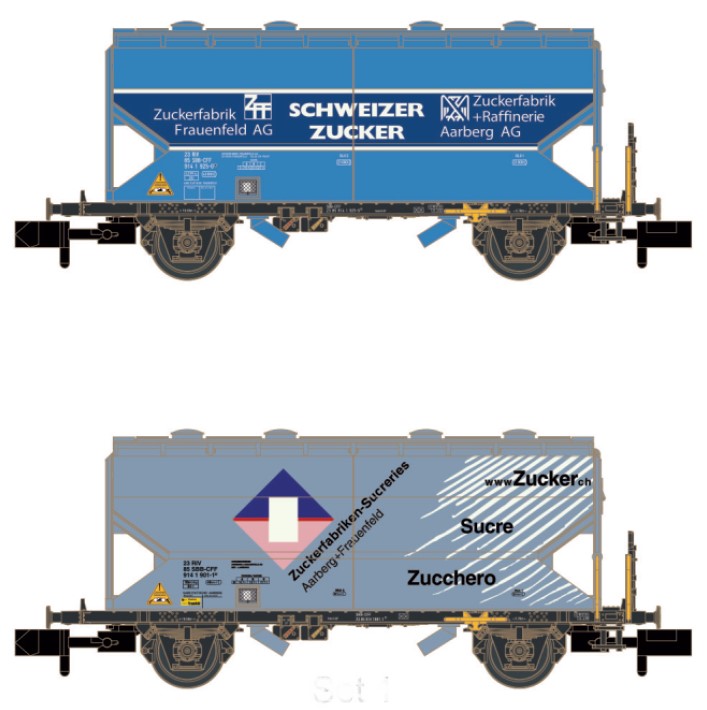 1655-100 SBB Getreidewagen-Set Upps 2-tlg Ep.5