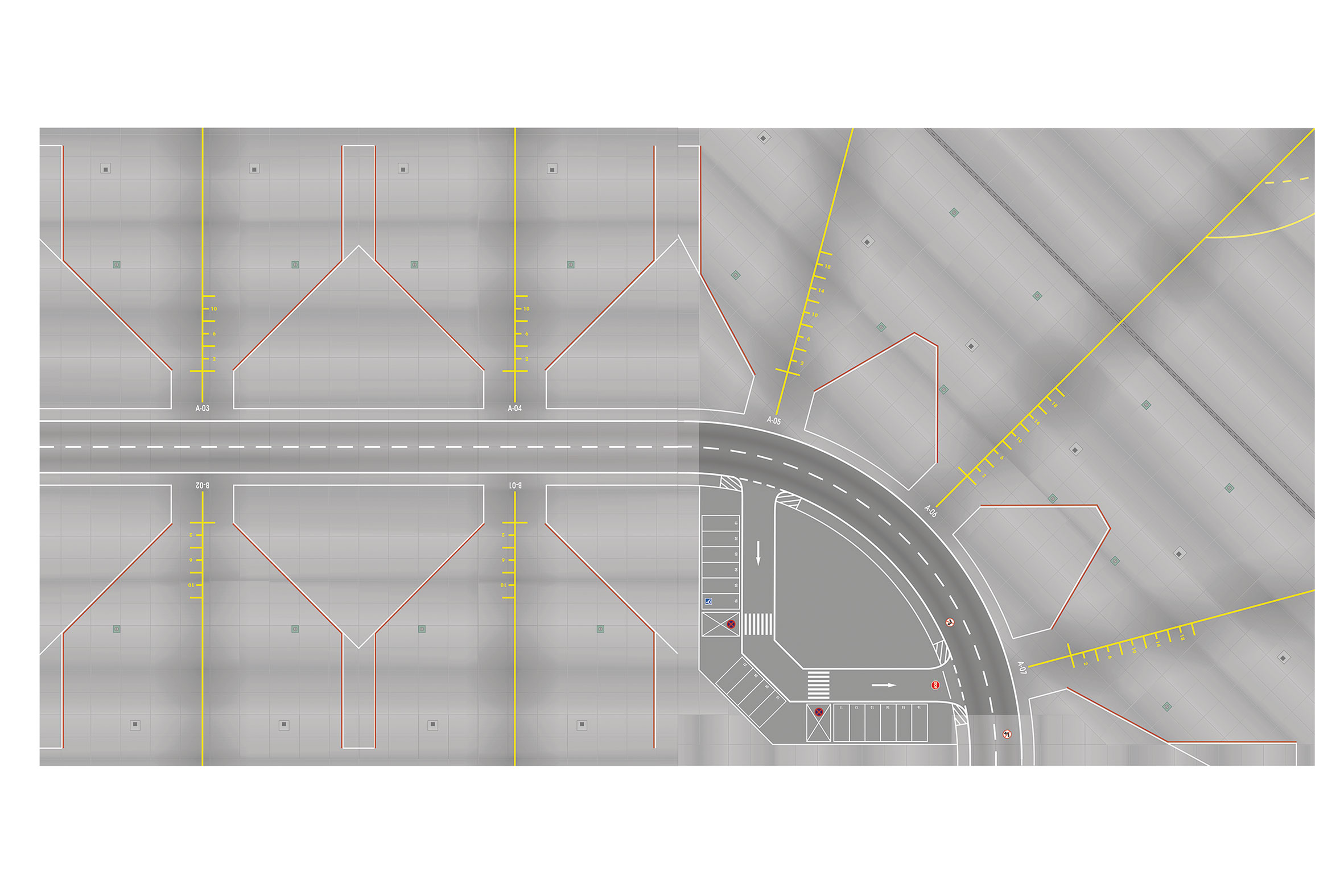 Herpa 558969-001 Vorfeld/Tower-Platten