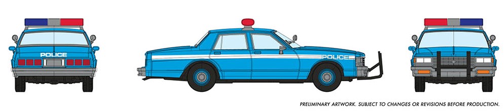800009 Chevrolet Impala Sedan - Police (Blue)