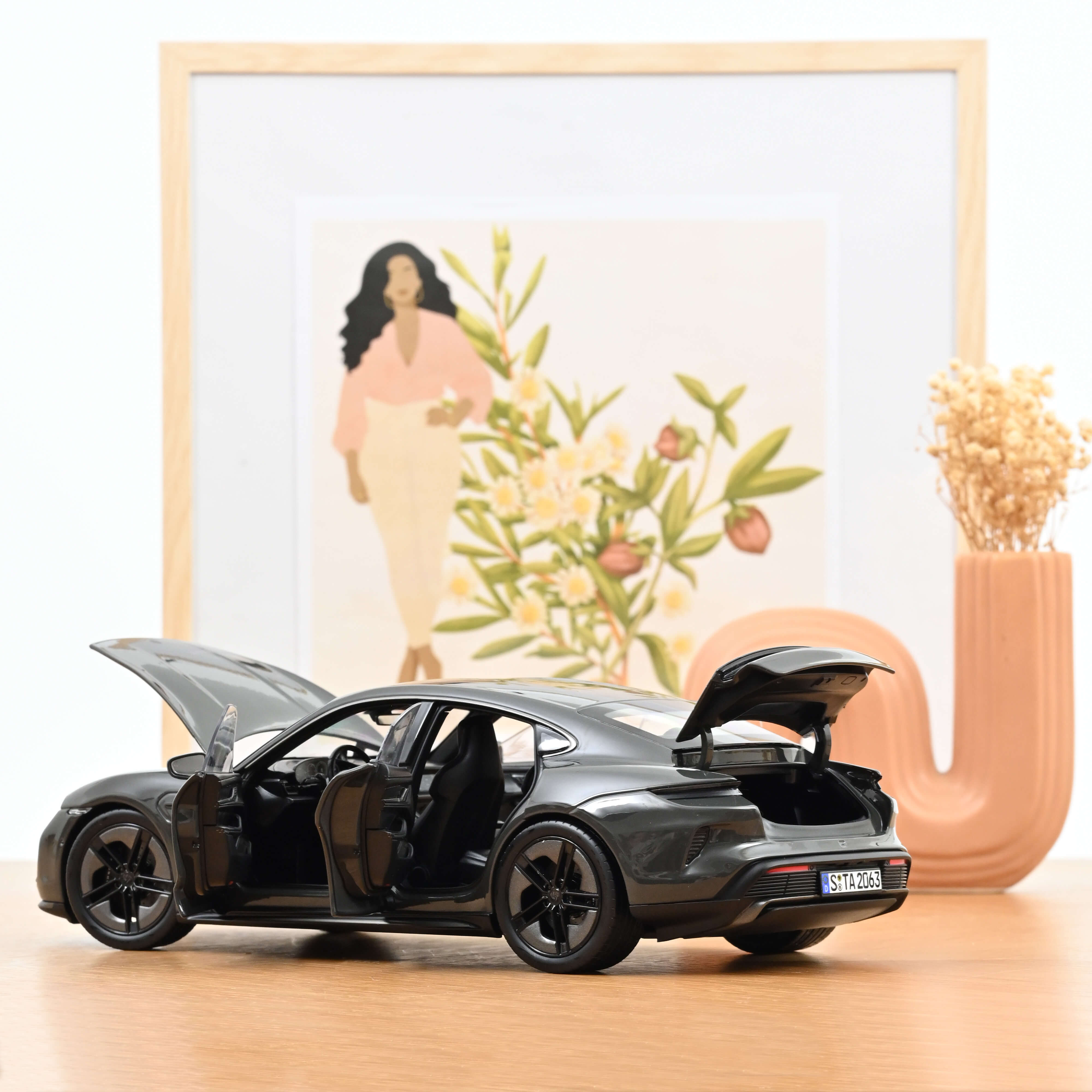 Norev 187654 Porsche Taycan Turbo S slate grey (2024)