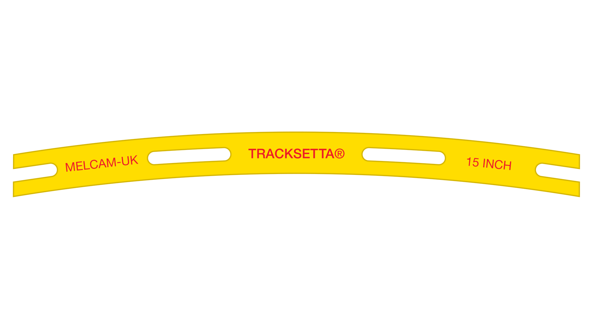 TTT15 Gleisschablone gebogen R381 mm