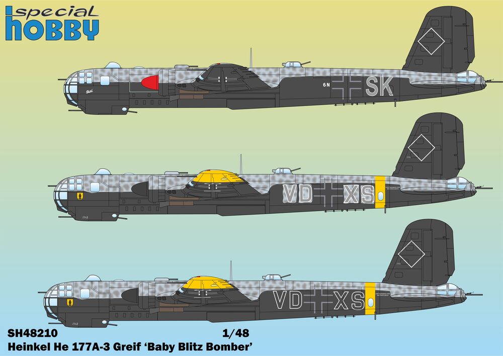Special Hobby SH48210 Heinkel He 177A-3 Greif