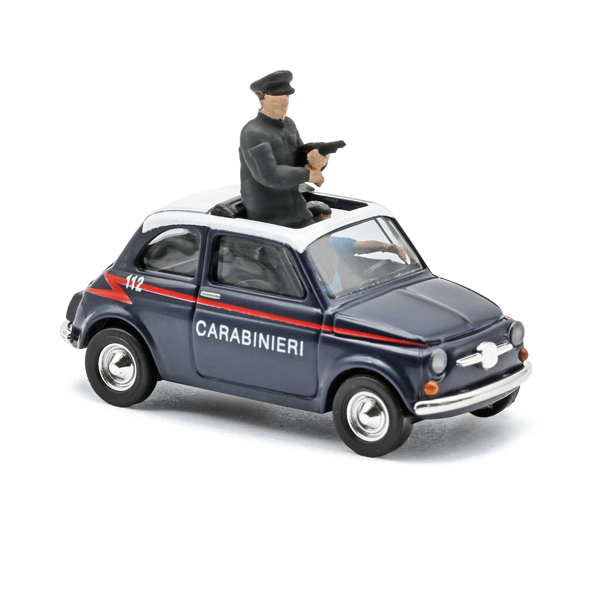 48738 Fiat 500 mit Figuren Carabinieri