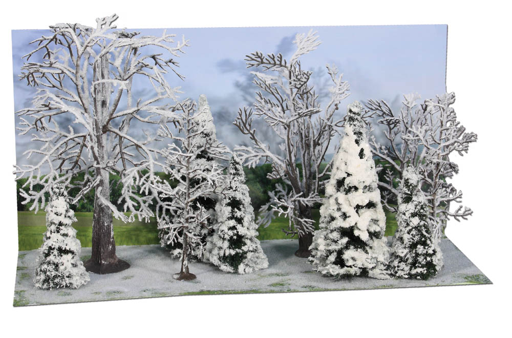 2101 Winterwald 7-14 cm 10 Bäume u. Tannen