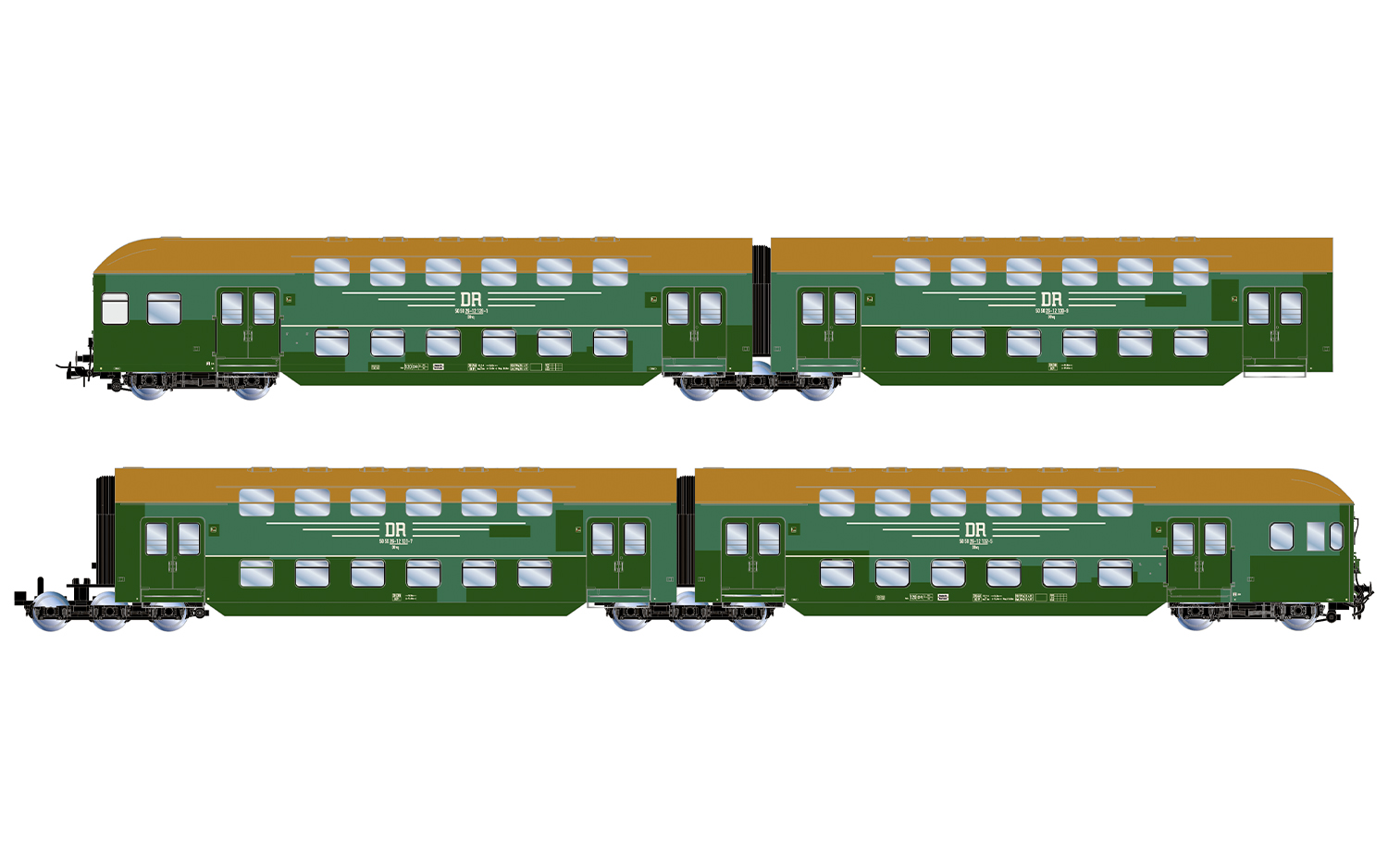 HR4424 DR Doppelstockwagen Set 4tlg. Ep.4