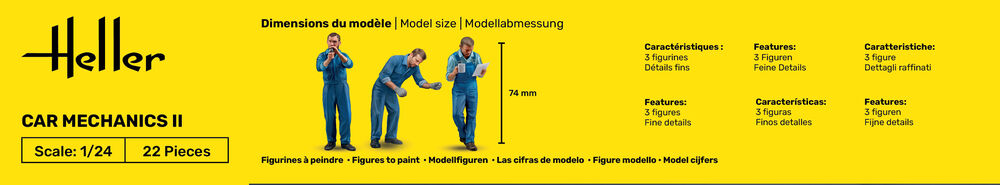 Heller 82756 Car Mechanics II / Mechaniker II