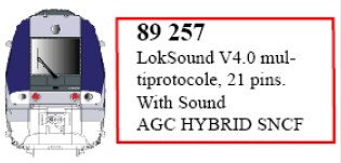 89257 LokSound V4.0 für AGC Hybrid