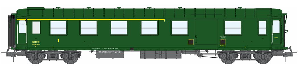 VB-460 SNCF Halbgepäckwagen 1.Kl. Ep.3d
