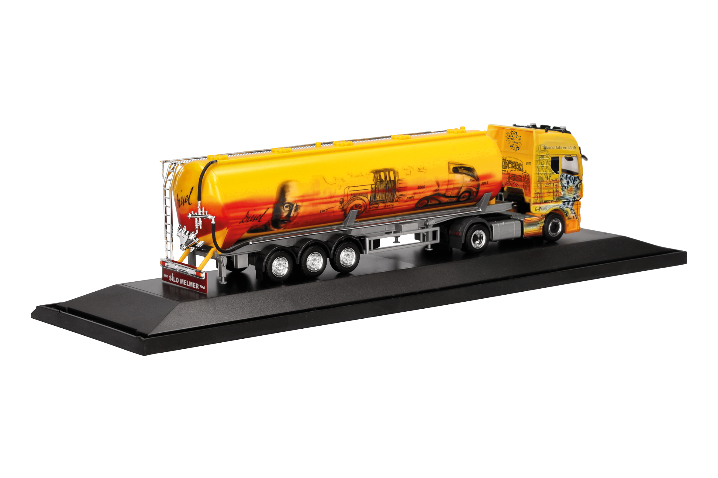 Herpa 122351 MAN TGX GX Silo-SZ Melmer/Rudolf Diesel