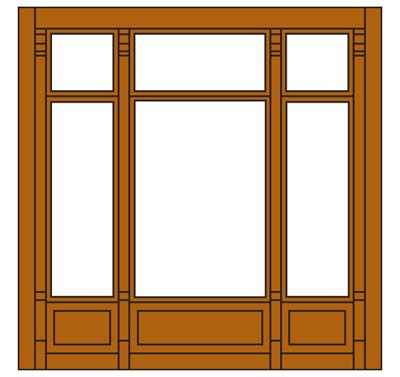 DPM30142 Street Level Victorian Window, 4 St.
