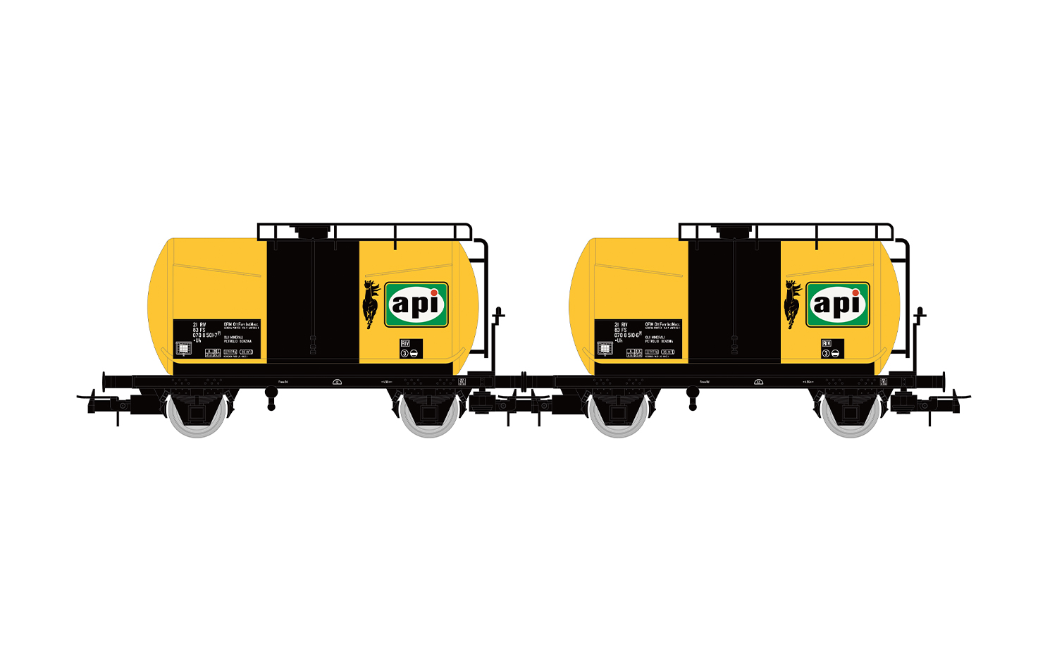 HR6566 FS, 2-tlg. Set 2-achs. Kesselwagen API