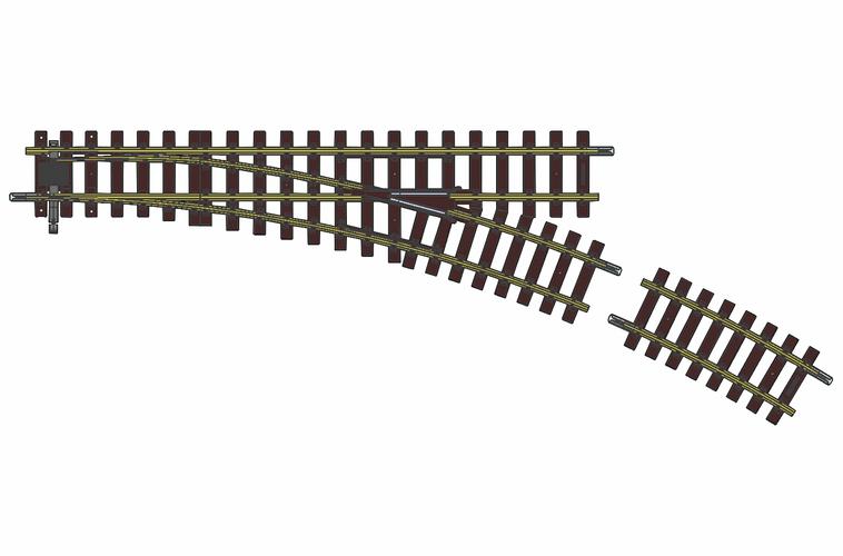 35227 G Weiche rechts 22,5° Handbetrieb