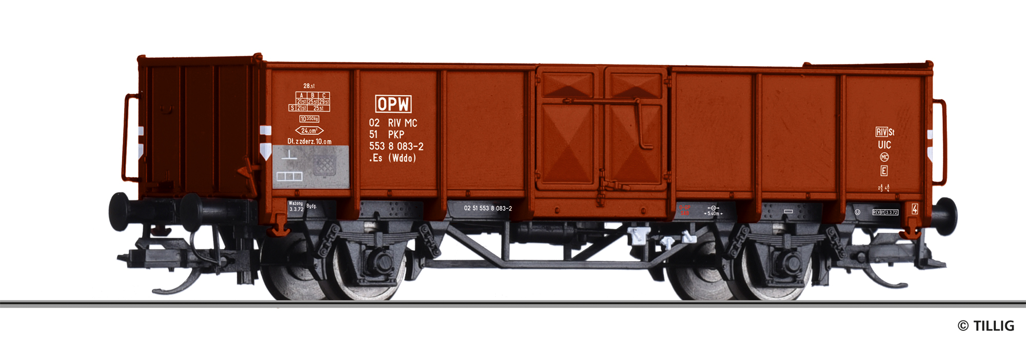 Tillig 14087 PKP offener Güterwagen Es Ep.4