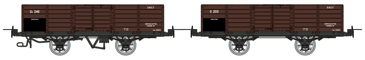 VM-034 SNCF Güterwagen-Set 2-tlg. Gv Ep.3/4