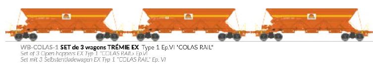 REE Modeles WB-COLAS-1 Colas Rail Selbstentladewagen-Set Ep.6