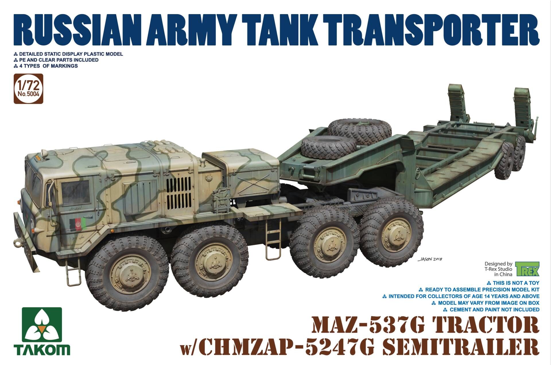 5004 MAZ-537G TRACTOR w/CHMZAP-5247G trailer