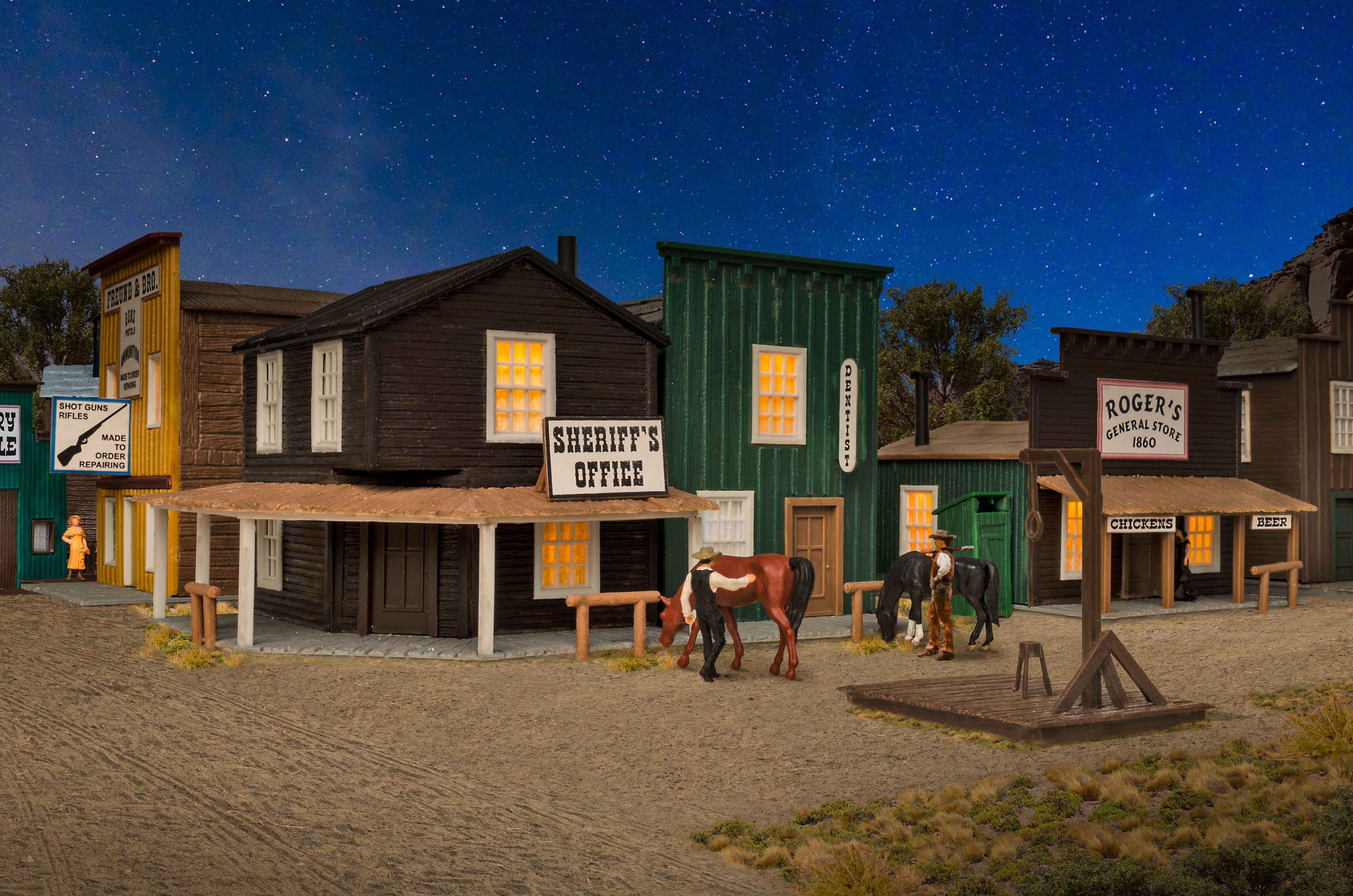 Kibri 38502 Westernhäuser Ensemble Sheriff's Office