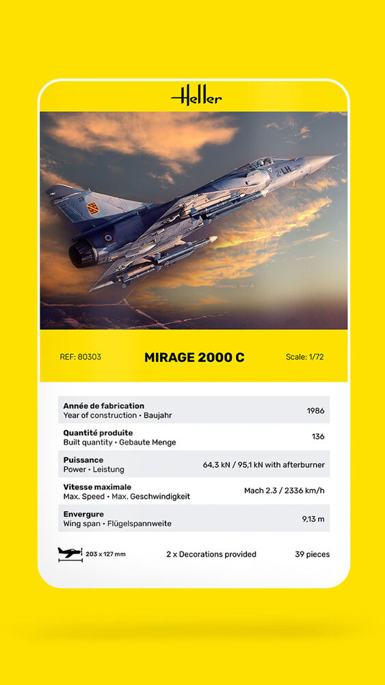 Heller 80303 Mirage 2000 C