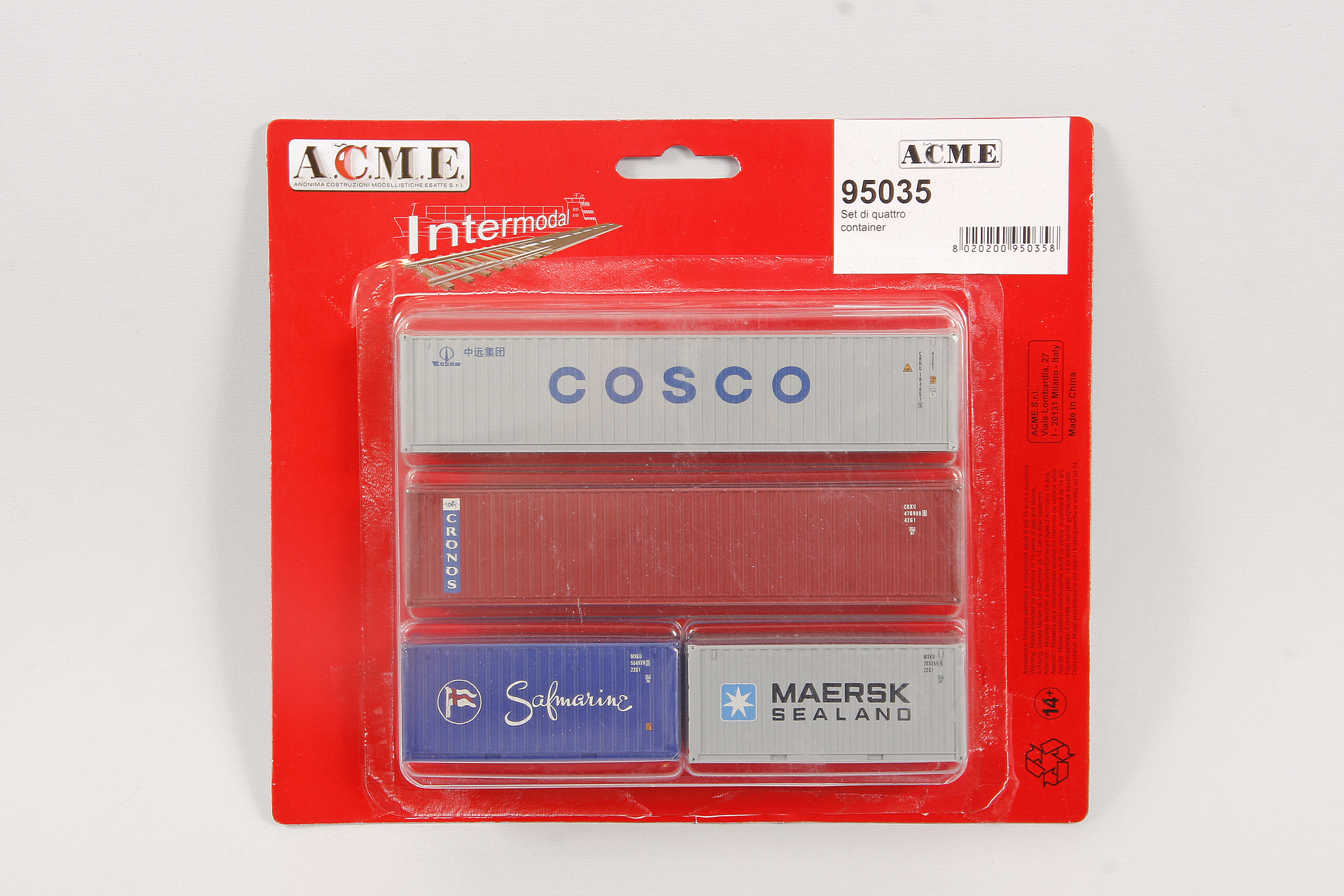 ACME 95035 Container 20 ft Set 4-tlg.