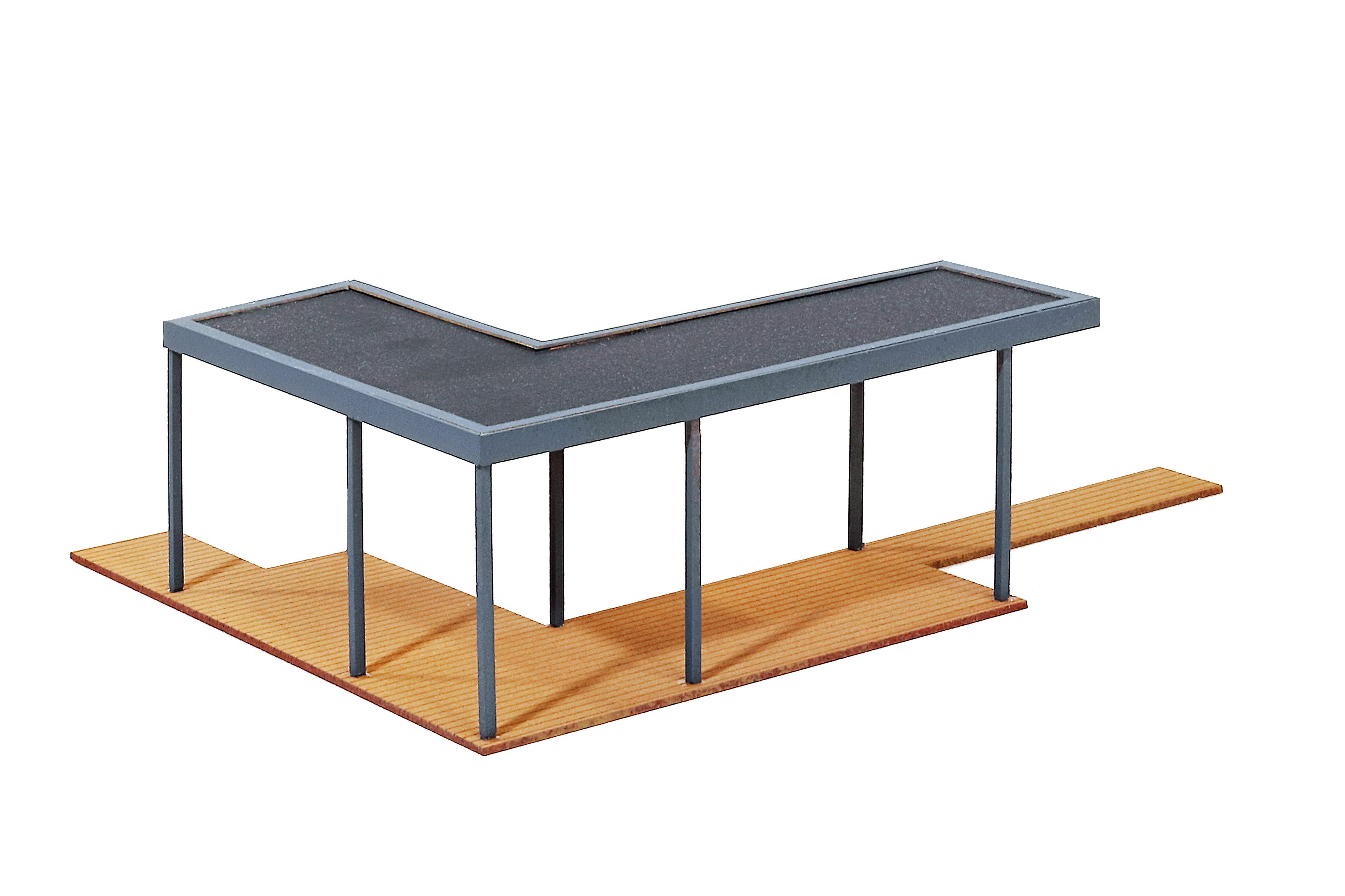 38345 H0 Überdachte Terrasse