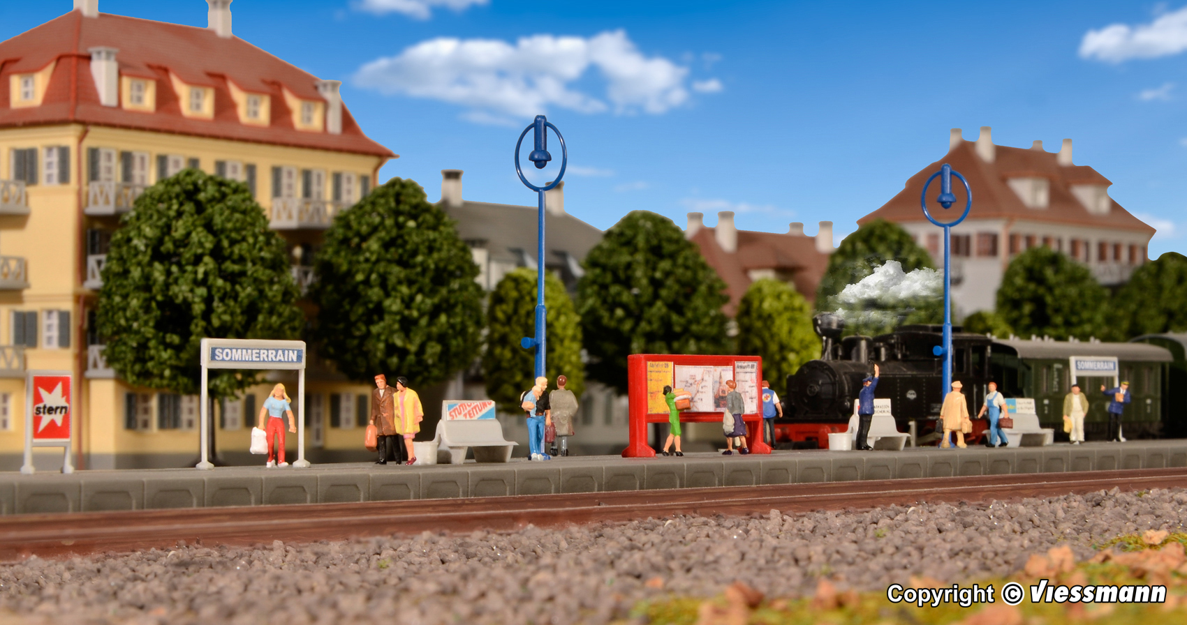 Kibri 37752 Bahnsteig Sommerrain