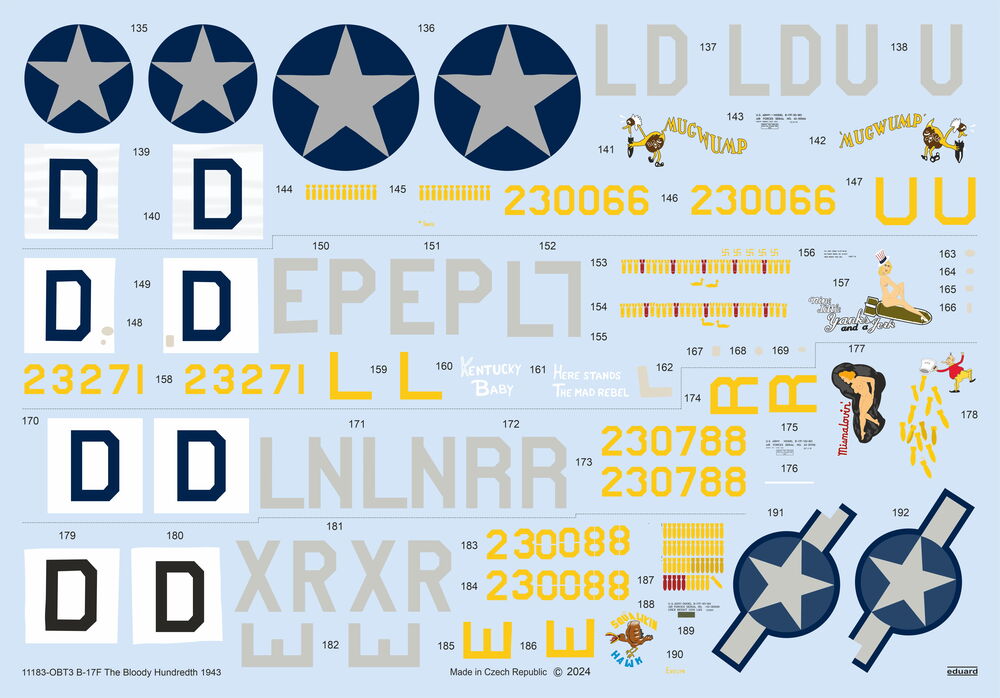 Eduard 11183 B-17F The Bloody Hundredth 1943