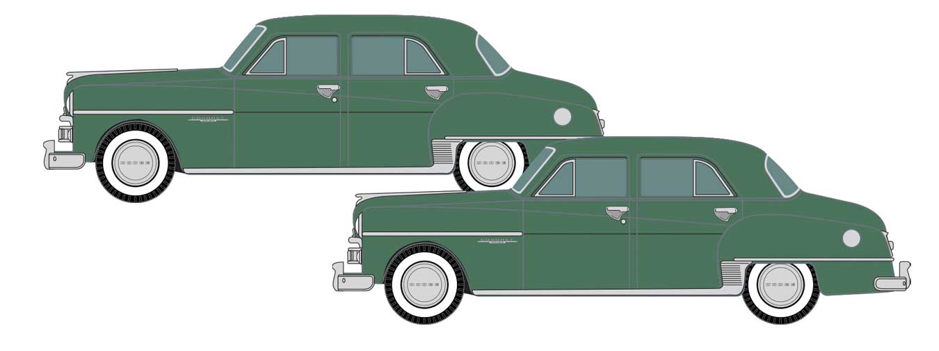 50447 1950 Dodge Coronet 2 Stück Gypsy Green M