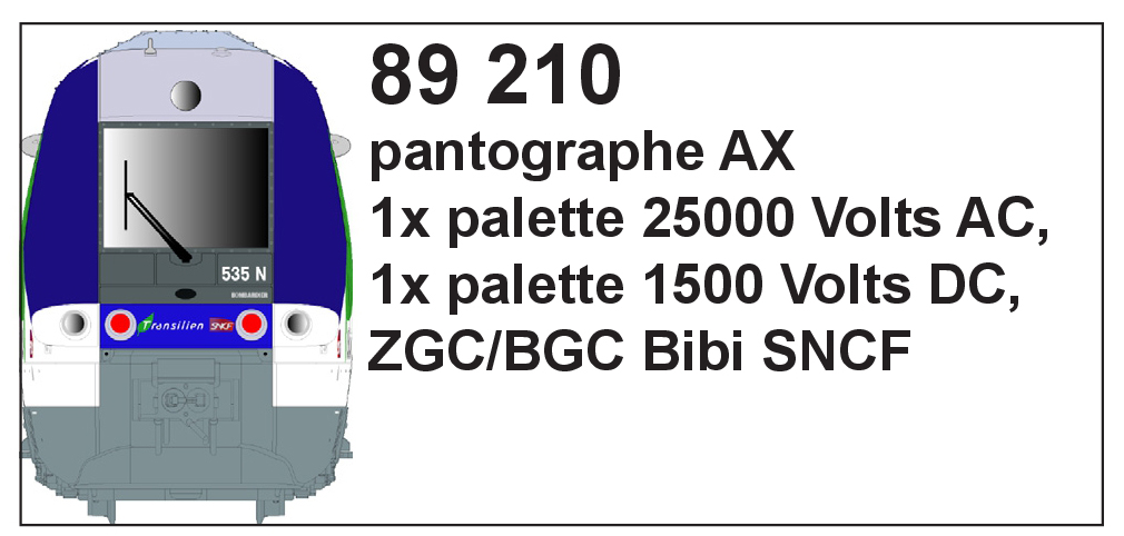 89210 Pantograph für AGC Diesel/Bibi