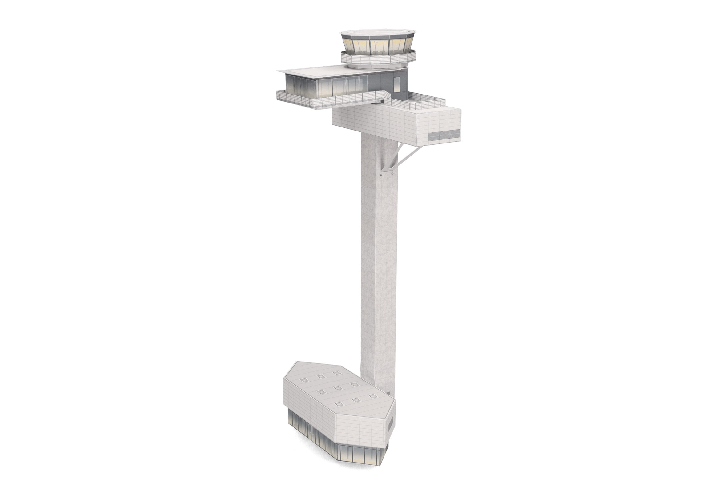 573061 Airport Tower Kartonbausatz