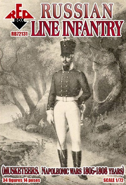 Red Box RB72131 Russian line infantry(Musketeers)1805-08