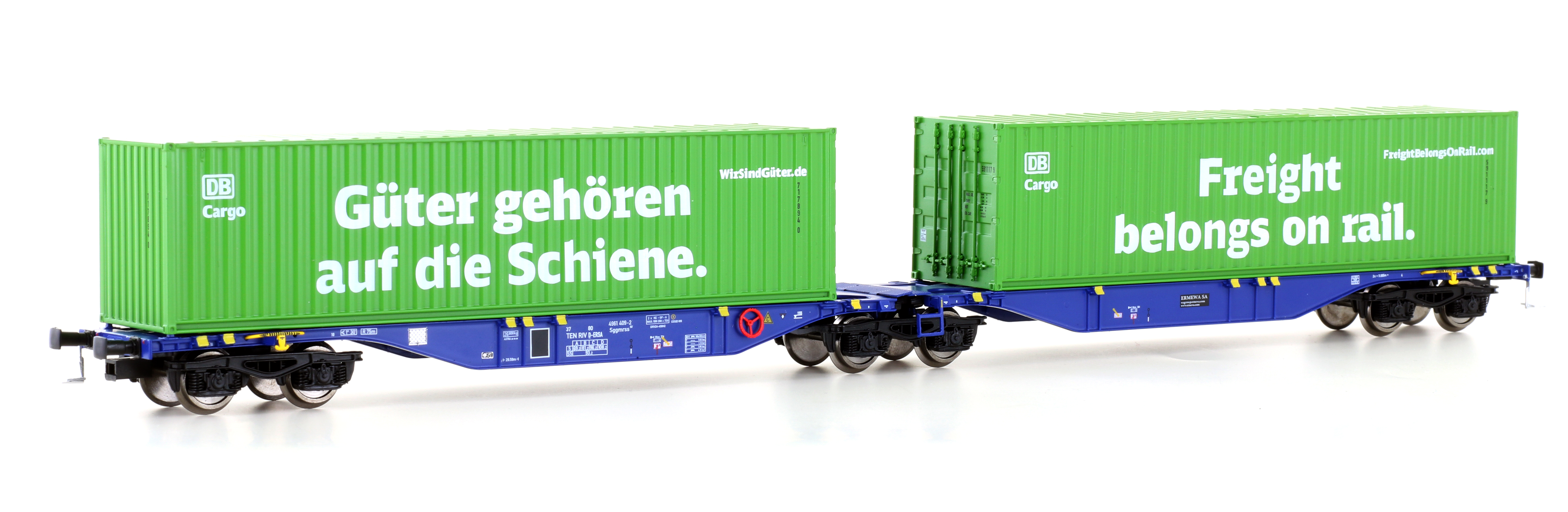 28398 Ermewa Containerwagen Sggmrss'90 Ep.6