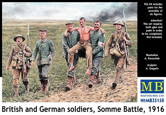 MB35158 British & German soldiers 1916