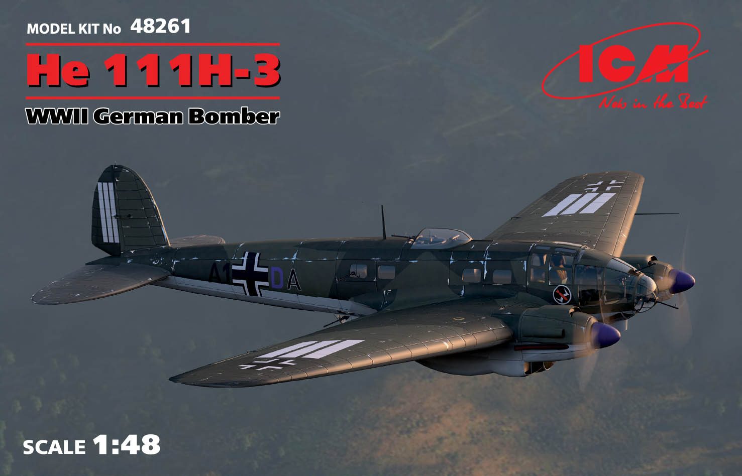 48261 He 111H-3 WWII German Bomber