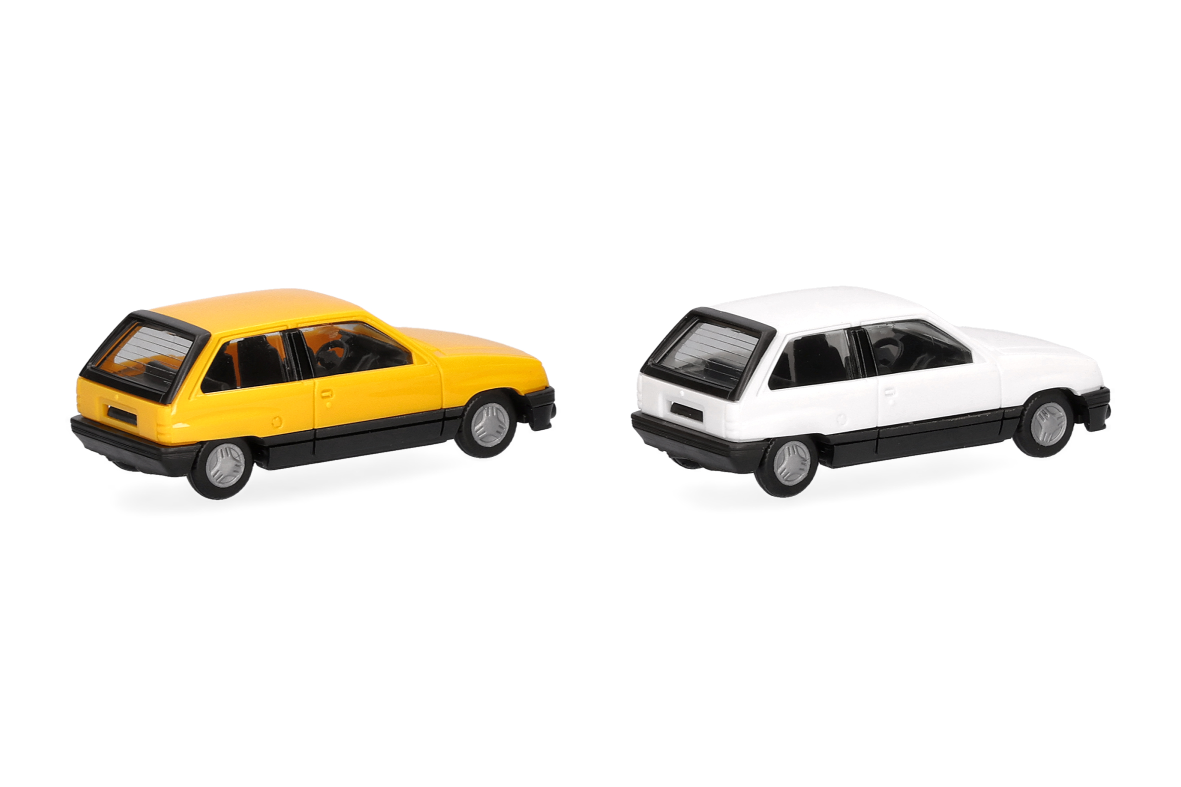 Herpa 014298 MiniKit: 2x Opel Corsa A SR weiß/gelb