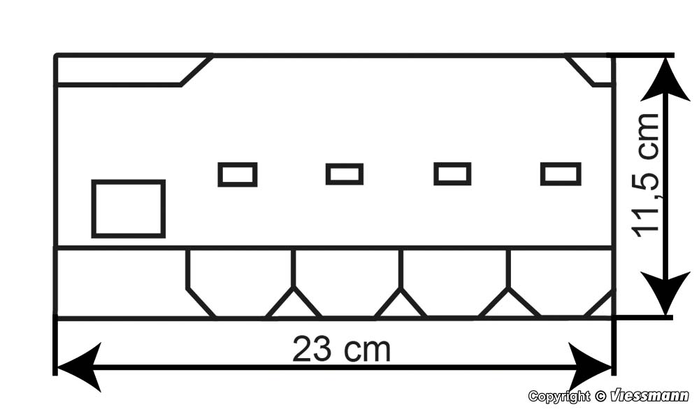 Kibri 38222 Wohn- und Geschäftshaus