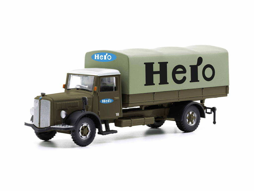 85.002367 Saurer S4C Pritschen-LKW mit Plane Hero