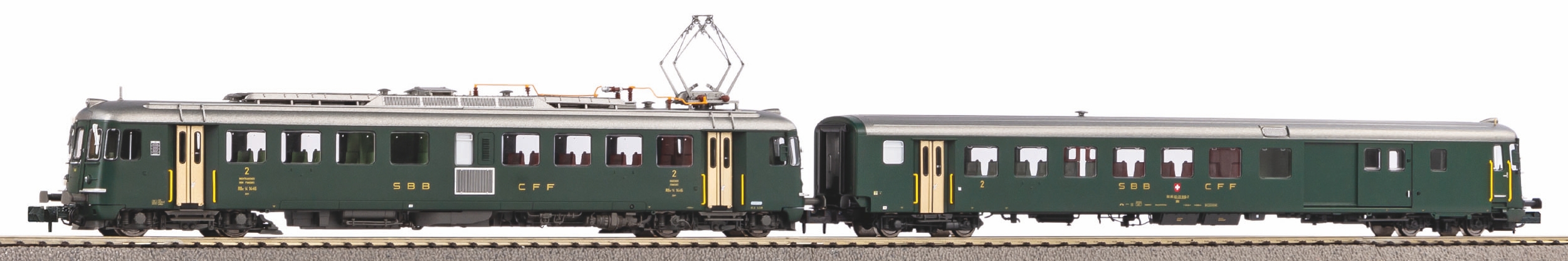 94166 SBB Triebwg. RBe4/4 + Steuerwg. Bt Ep.4