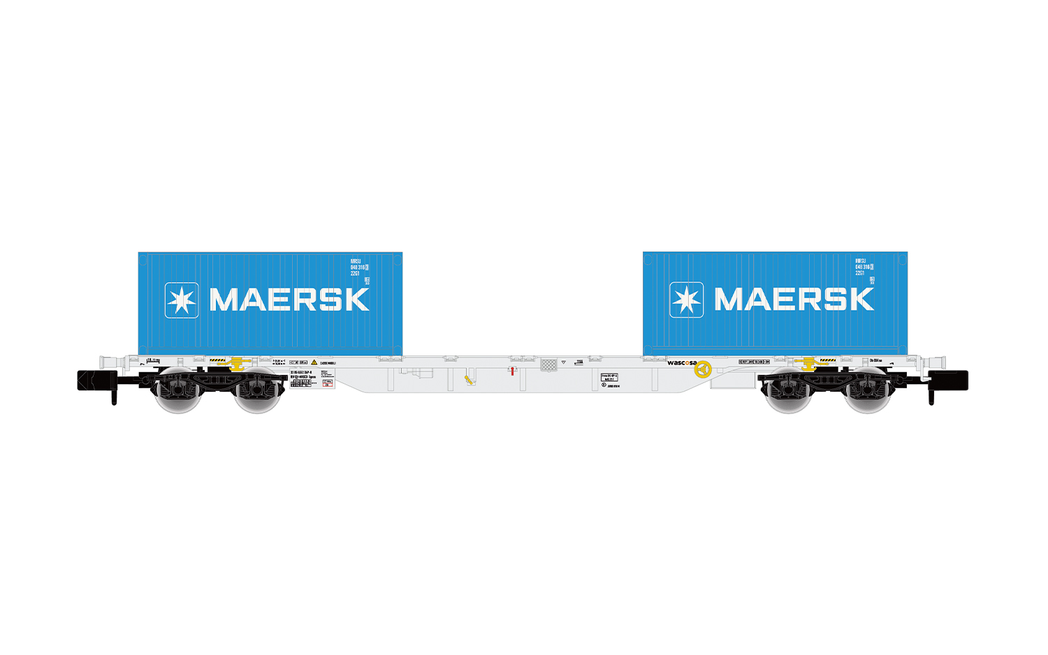HN6745 WASCOSA Containertragwagen "MAERSK" Ep.6