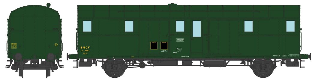 VB-326 SNCF Gepäckwagen 2-achs Ep.3/4