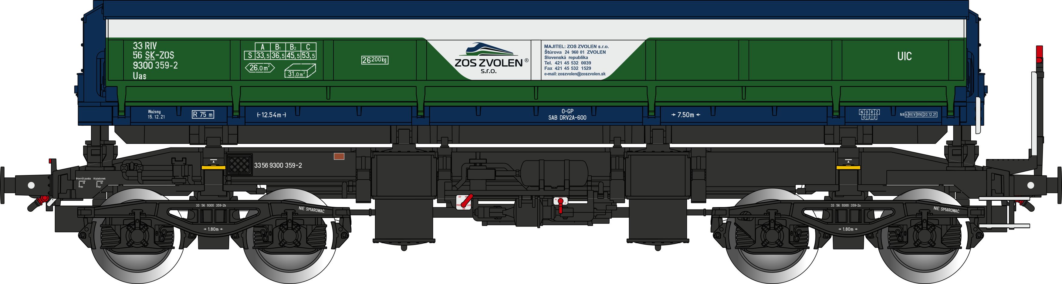 930016 ZOS ZVOLEN Selbstentladewagen Uas Ep.6