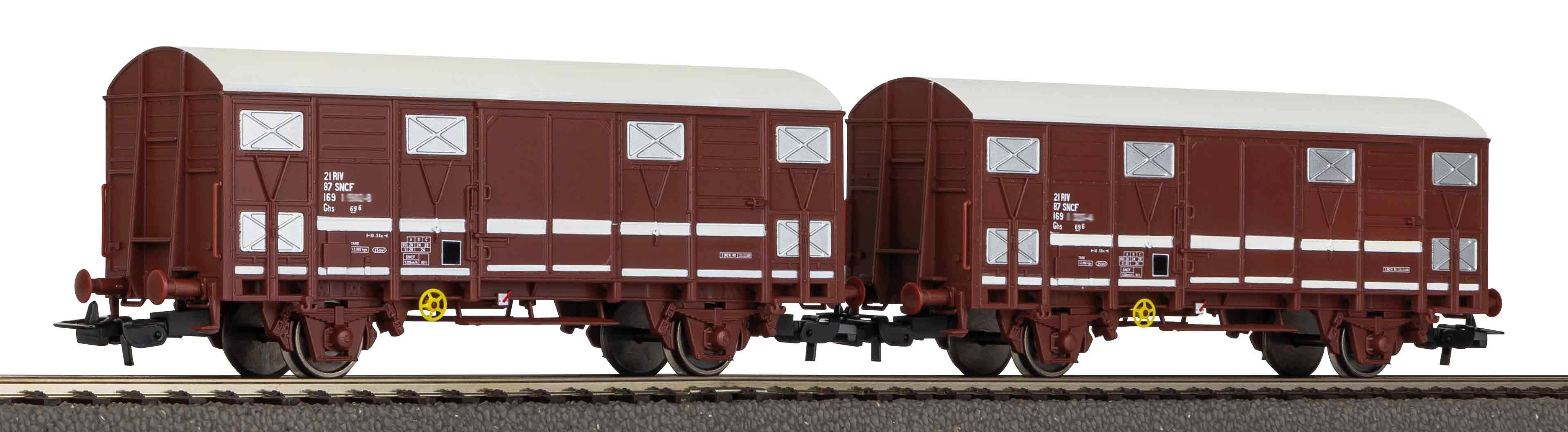 97311 SNCF gedeckte Güterwagen Set 2-tlg