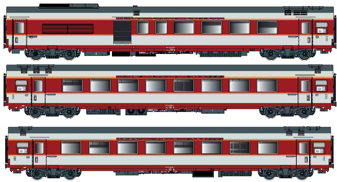 40803AC SNCF GC Personenwagen-Set 3-tlg. Ep.4 AC